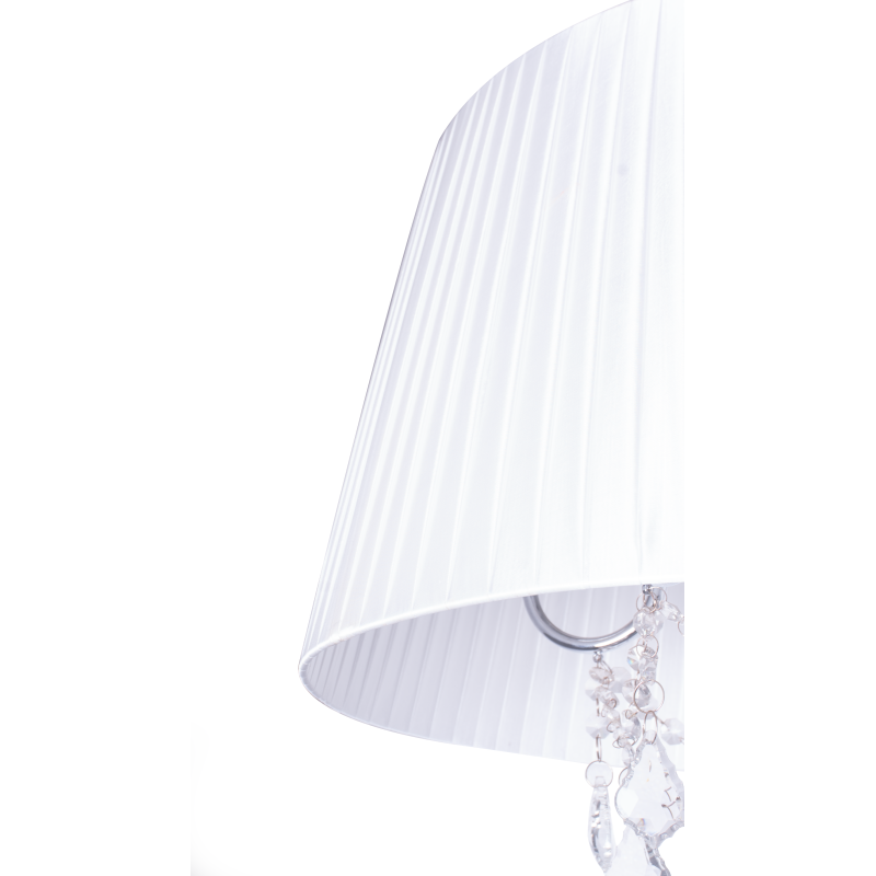 Lustre Cúpula Branca Cristal K9 Ø50x50cm