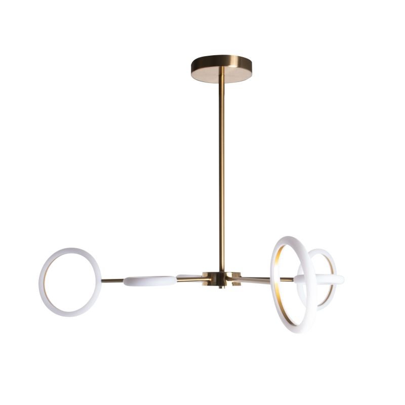 Lustre LED 32W Moderno Bronze 3000K