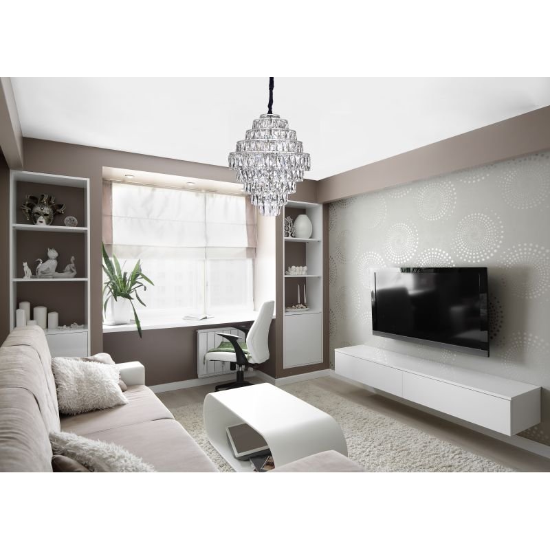 Lustre Moderno Cristal K9 D45x60cm