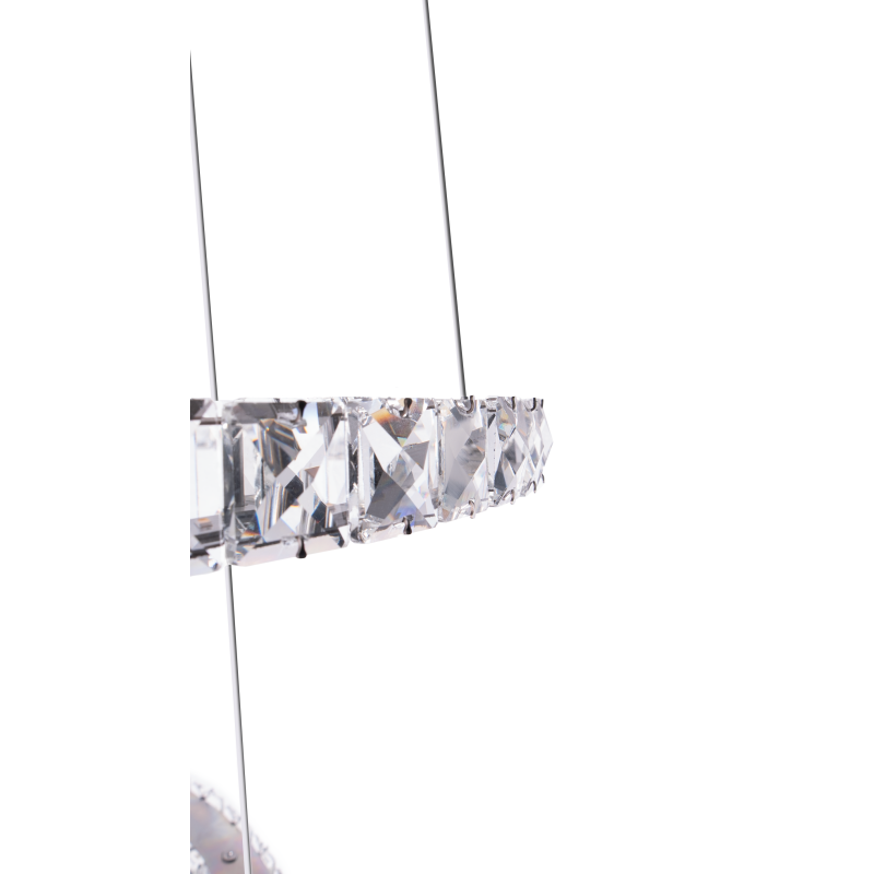 Lustre Pendente 4 Rings LED 154W com Controle Remoto