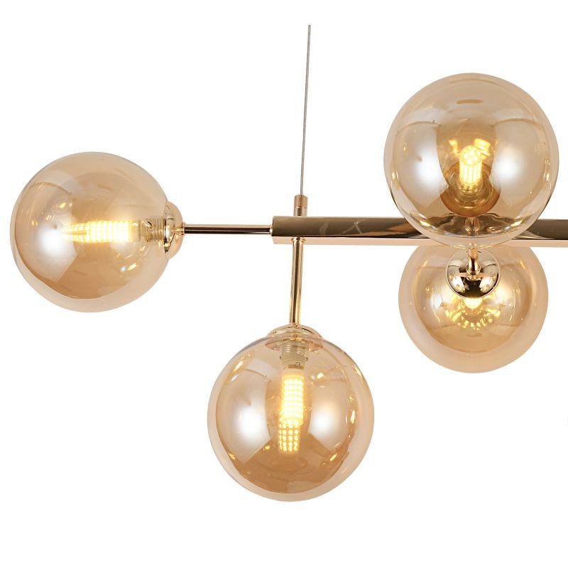 Lustre Pendente Jabuticaba Dourado 6xG9