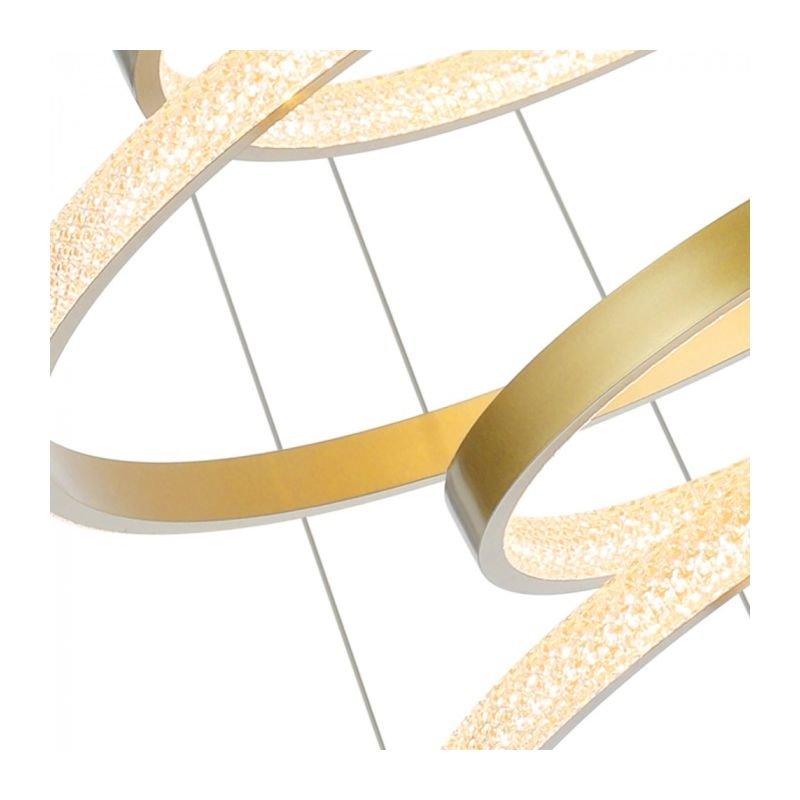 Lustre Pendente LED 116W Five Circles Bronze 3000K