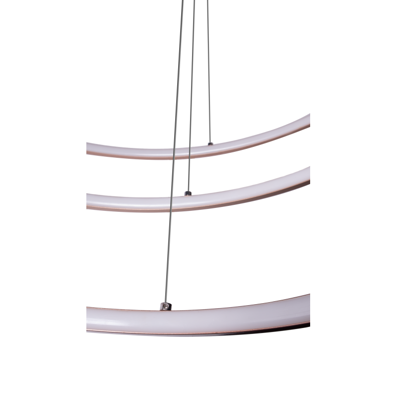 Pendente LED 92W Ring Triplo Ø80cm +Ø60cm +Ø40cm 3000K