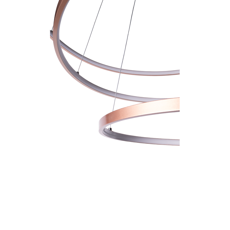 Pendente LED 92W Ring Triplo Ø80cm +Ø60cm +Ø40cm 3000K