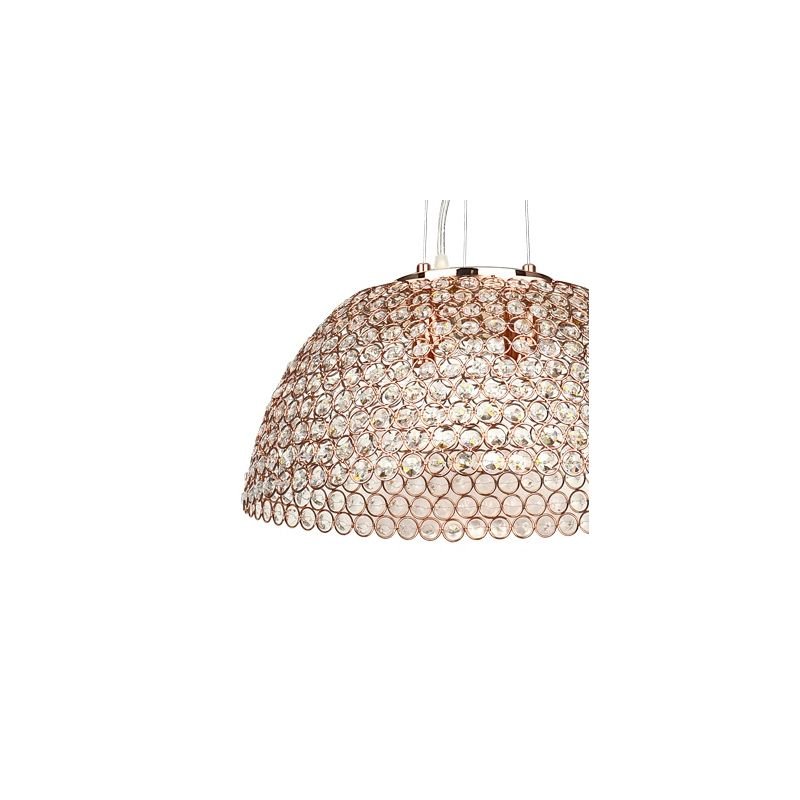 Pendente Rose Gold Cristal D40cm