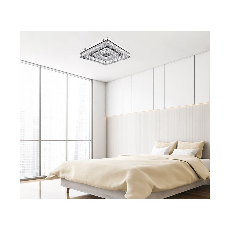 Plafon de Sobrepor LED 60W com Controle Remoto 40x40cm
