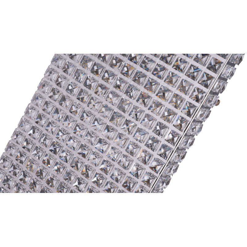 Plafon de Sobrepor Retangular Cristal